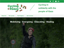 Tablet Screenshot of cycling4gaza.com